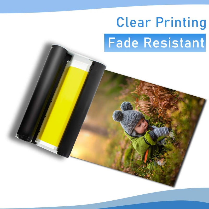 Absonic 4 Pack Compatible Ink Cartridges Replace for Canon Selphy KP-108IN KP108 Color Ink Cassette 4x6 Inch for Selphy CP1500 CP1300 CP1200 CP800 CP900 Wireless Compact Photo Printer (Without Paper) - Image 5